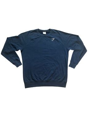 Gymshark Navy Blue Crewneck Sweatshirt for Men